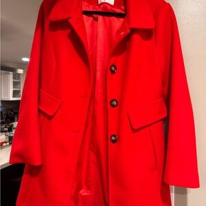 Elegant Red Women's Coat